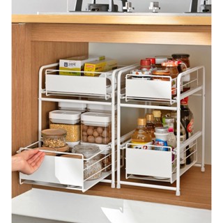 Omocha - (ประกอบเอง) sink rack ลิ้นชักวางของ ชั้นวางของในตู้ ชั้นวางใต้ซิงค์