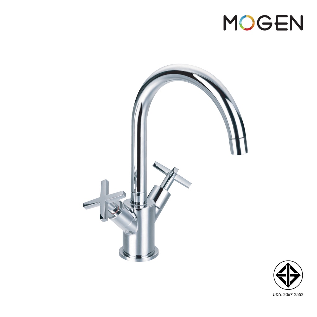 MOGEN MI220 MALONE ก๊อกผสมอ่างล้างหน้า (พร้อมสะดือและสายน้ำดี)