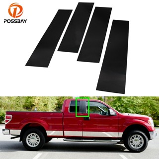 【พร้อมส่ง】ใหม่ ฝาครอบเสาประตูหน้าต่างรถยนต์ คุณภาพสูง สําหรับ Ford F-150 Super Cab Extended Cab Super Crew Cab Cab 2004-2014 4 ชิ้น