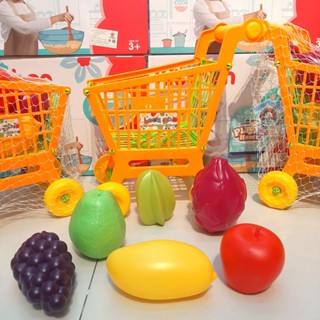 รถเข็นผลไม้,ตะกร้าผักและผลไม้(สินค้าพร้อมส่งม๊าก)ผักผลไม้ผ่าซีก,ผักและผลไม้ปลอม พลาสติดอย่างดี