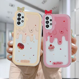 เคสโทรศัพท์มือถือ แบบนิ่ม ลายการ์ตูนสตรอเบอร์รี่ และเค้ก สําหรับ Samsung A51 A13 A03S A23 A32 A22 M22 M32 A04S M23 F23 A52 A12 A03 A50 A02S A20 A50S A30S A52S A30 M12 A125 A13 Life F12 M10S M40S A515F M02S A025 F02S