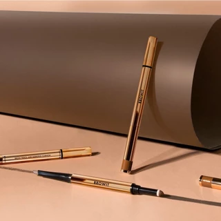 ดินสอเขียนคิ้ว ที่เขียนคิ้ว น้องฉัตร+คุชชั่นคิ้ว สำหรับเบลนดิ้ง Browit By NongChat Brow Pencil And Blending Cushion 2in1