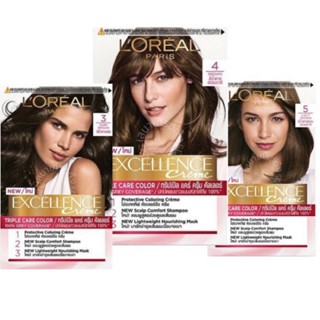 สีผม L’OREAL PARIS..ลอริอัล ปารีส เอ็กซ์เซลเลนซ์ ครีม ทริปเปิล แคร์ คัลเลอร์