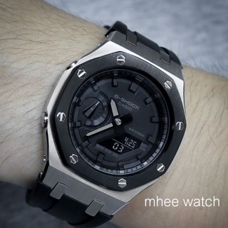 G-Shock Custom AP Style Black Silver Twotone Gen3 รุ่น GA-2100-1A1 ของแท้ ประกัน 1 ปี