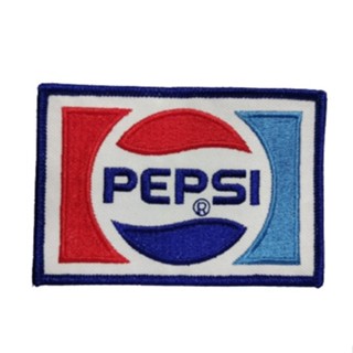 อาร์มปัก เป๊ปซี่ PEPSI แบบเย็บติด   งานปักปราณีต สวยงาม ส่งทุกวัน