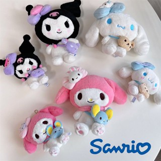 กระเป๋าสะพายไหล่ จี้ตุ๊กตา Sanrio Kuromi Cinnamoroll Melody ของเล่นสําหรับเด็ก