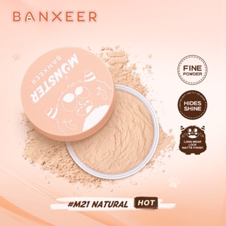 BANXEER แป้งฝุ่น Translucent Loose Setting Powder แป้งฝุ่นควบคุมความมัน