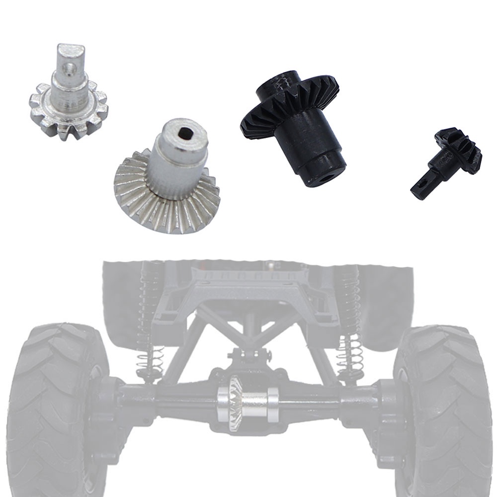 2PCS โลหะเพลาเหล็กแข็งเกียร์สําหรับ FMS 1/24 FCX24 POWER WAGON ขนาดเล็กเจ็ด Xiaoqi RC รถอะไหล่อัพเกร