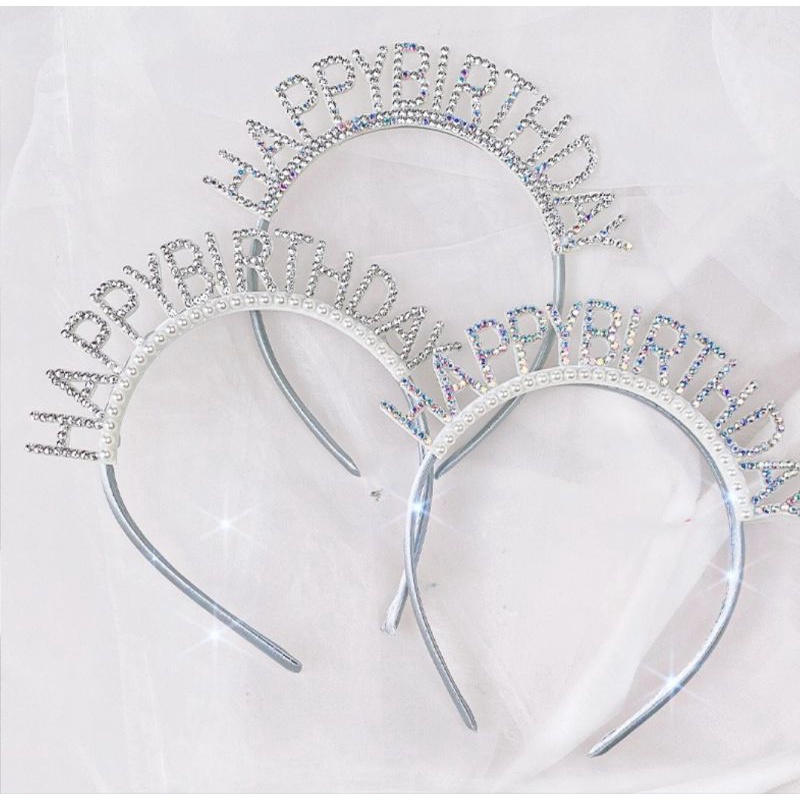 ที่คาดผมวันเกิด คาดผมแฟนซี Happy Birthday Headband