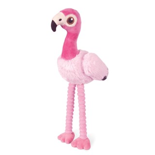 PLAY Flora the Flamingo นกฟลามิงโกของเล่นตุ๊กตาสุนัข Plush Dog Toy