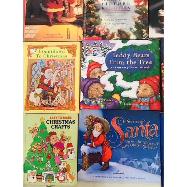 🌲หนังสือ Christmas Books 📚เด็กภาษาอังกฤษคริสมาสต์ 12 เล่ม มือสอง🎁 Christmas Books For Kids 12 Books ภาพสวย ศัพท์ใจง่าย