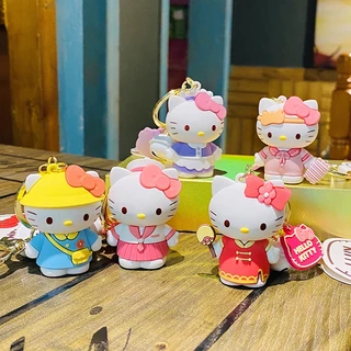 พวงกุญแจ จี้การ์ตูน Hello Kitty น่ารัก สําหรับตกแต่งไดอารี่ กระเป๋านักเรียน