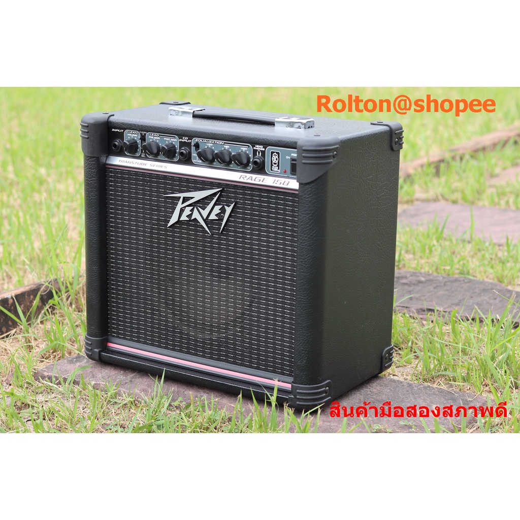 Peavey RAGE158 มือสอง แอมป์กีต้าร์15W ลำโพง8นิ้ว สภาพเดิมๆ ใช้งานได้ดี เหมาะกับซ้อม ห้องซ้อมดนตรี เว