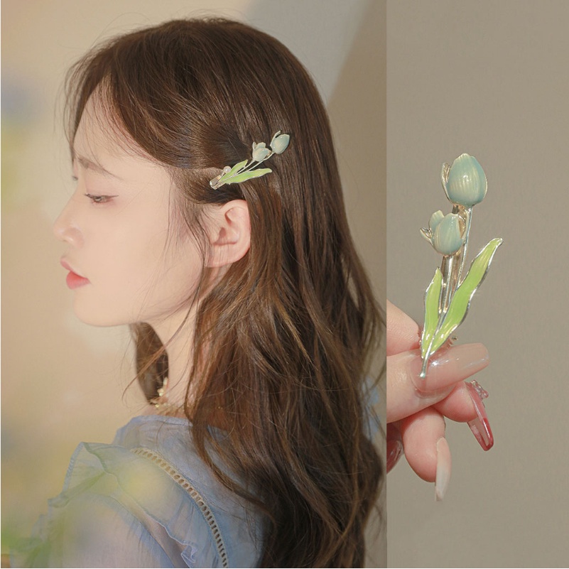 แฟชั่นใหม่ สวย ทิวลิป กิ๊บติดผม ที่คาดผม Ins กิ๊บเล็ก กิ๊บโลหะ เครื่องประดับผม สําหรับผู้หญิง