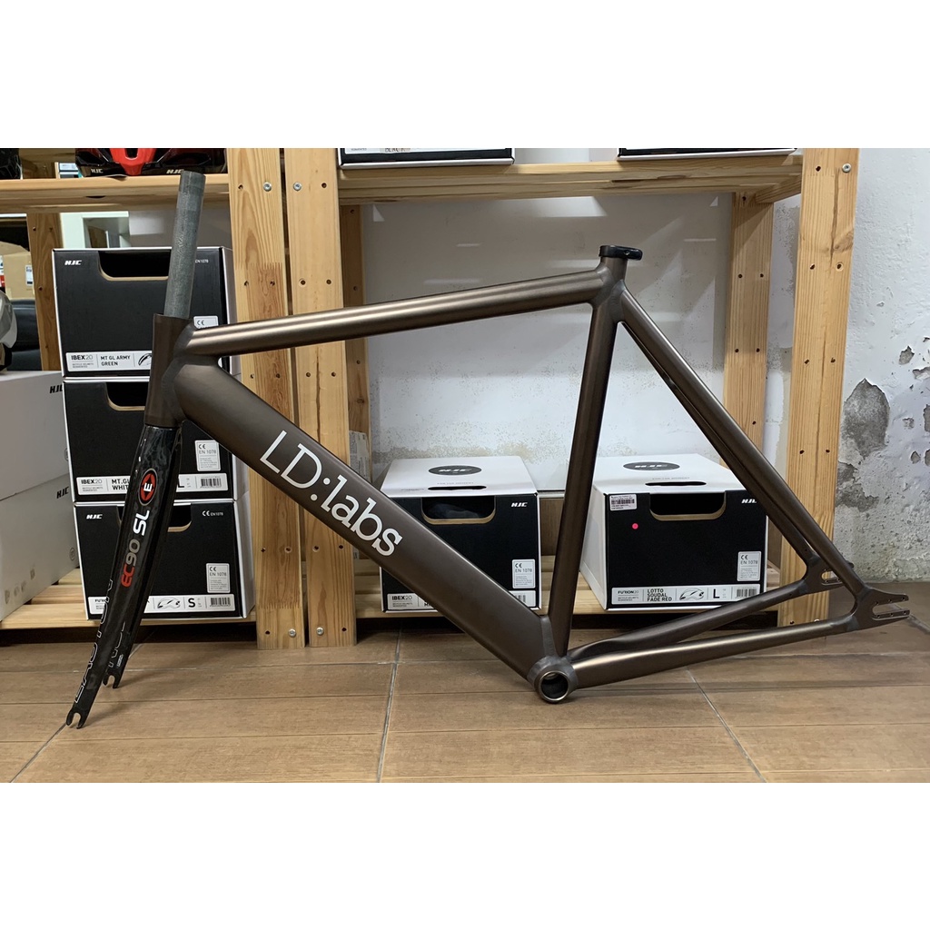 เฟรมฟิกเกียร์ LD Labs Aluminum MK2 Aero Fixed Gear Bike size 53cm ลดราคา Shopee Thailand