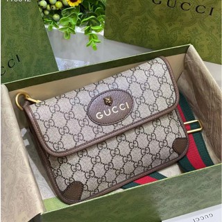 กระเป๋าสะพาย Gucci [พร้อมกล่อง] Womens Classic Leather