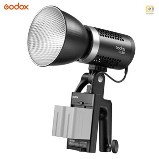 Godox ML60 ไฟเติมแสง สตูดิโอ LED 60W 5600K CRI96 TLCI97 16 กลุ่ม 32 ช่อง หน้าจอ LCD 8 เอฟเฟค โหมดเงียบ เมาท์ Godox พร้อมด้ามจับ และกระเป๋าถือ