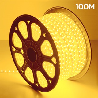 ไฟเส้นสายยาง LED  ไฟสายยางท่อแบน ไฟแต่งห้อง ป้องกันน้ำ ยาวได้มากสุดถึง100 เมตร  kujiru112