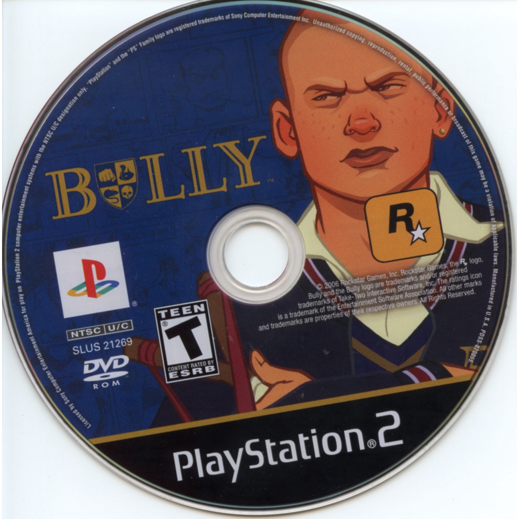แผ่นเกมส์ Bully PS2 Playstation2 คุณภาพสูง ราคาถูก
