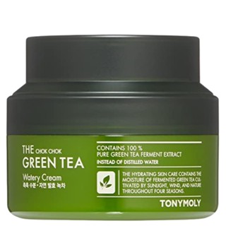 Tonymoly The Chok Chok Green Tea Watery Cream 2.02 fl.oz / 60 มล. (วันหมดอายุ: มิถุนายน 2026)