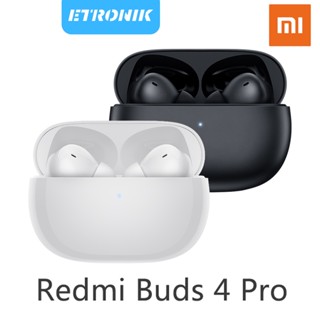 ETRONIK หูฟังบลูทูธ Xiaomi Redmi Buds 4 Pro TWS True Wireless Earbuds 43dB Active Noise Cancelling 3 Microphones Wireless Headphones IPX4 ANC Headphones อายุการใช้งานแบตเตอรี่ 36 ชั่วโมง