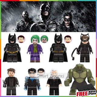 Batman Minifigures Joker Catwoman Nightwing Killer Croc Pennyworth DC Batman Begins ของเล่นของขวัญตัวเลขขนาดเล็ก X0341