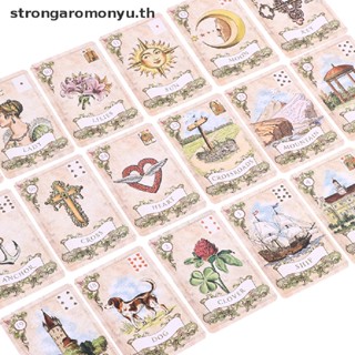 Strongaromonyu ไพ่ทาโรต์ ลาย Lenormand Oracle สไตล์เก่าแก่ สําหรับงานปาร์ตี้