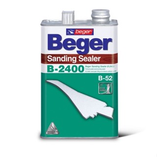 1GL Beger Sanding Sealer B-2400 เบเยอร์ แซนดิ้ง ซีลเลอร์ บี-2400 น้ำยารองพื้นไม้อุดร่องเสี้ยน ทดแทนการตีแป้ง ,ดินสอพอง