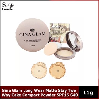 Gina Glam Long Wear Matte Stay Two Way Cake Compact Powder SPF15 G40