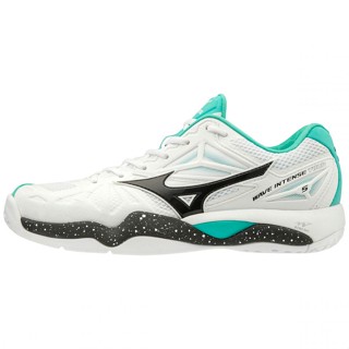 Mizuno Wave Intense Tour 5 AC White Back Peacock Blue Mens Tennis Shoes รองเท้าเทนนิสผู้ชาย