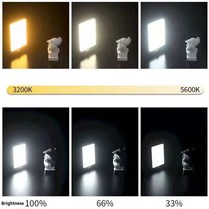 ชุดแผงไฟวิดีโอ LED หรี่แสงได้ 10 ระดับ 6 นิ้ว 120 ชิ้น