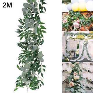 【AG】Artificial Hanging Eucalyptus  Leaves Garland Party Photo Props Home Decor