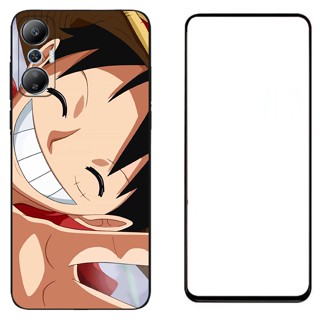 (Anime One Piece Luffy series) เคสโทรศัพท์ ซิลิโคนนิ่ม TPU กันกระแทก พร้อมกระจกนิรภัย สําหรับ Infinix Hot 20S X6827