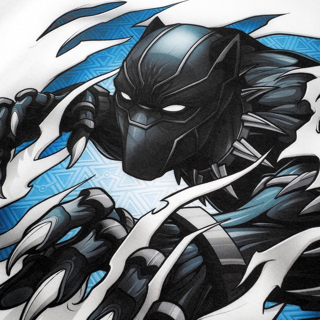 Power 7 Shop เสื้อยืดการ์ตูน มาร์เวล Black Panther ลิขสิทธ์แท้ MARVEL COMICS T-SHIRTS (MVX-315) — صورة 8