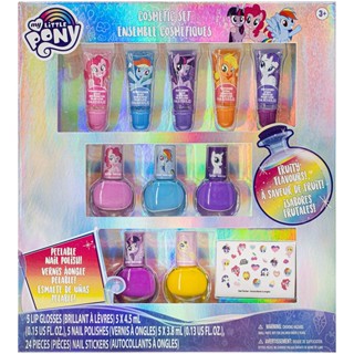 ของแท้นำเข้าUSA// My Little Pony - Townley Girl 10 Pcs Sparkly Cosmetic Beauty Makeup Set for Kids Girls Teen