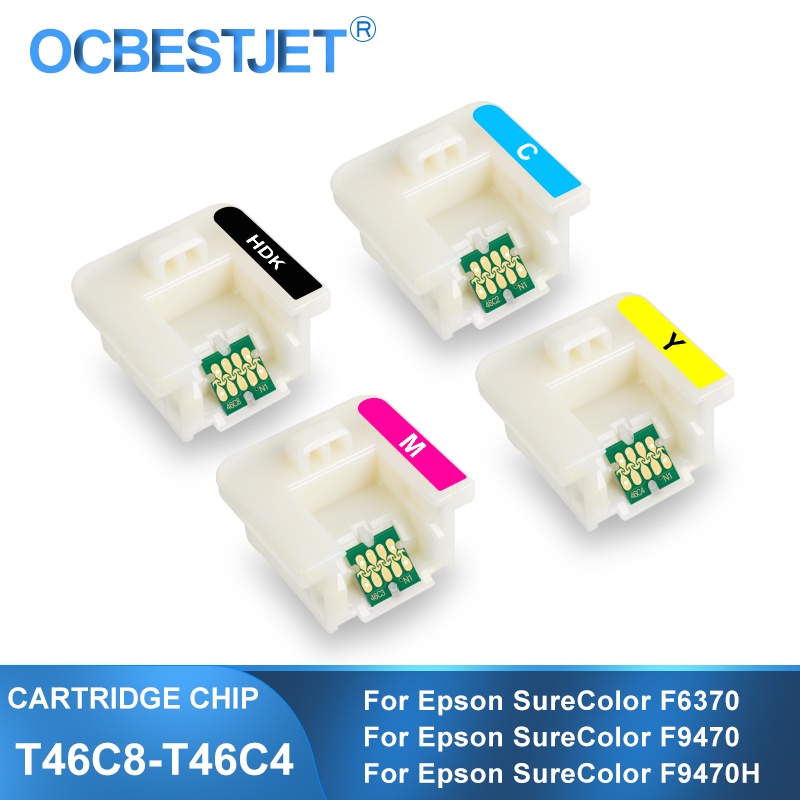 T46C8 T46C2 T46C3 T46C4ตลับหมึกชิปสำหรับ Epson SureColor F6370 F9470 F9470H SC-F6370 SC-F9470 SC-F94