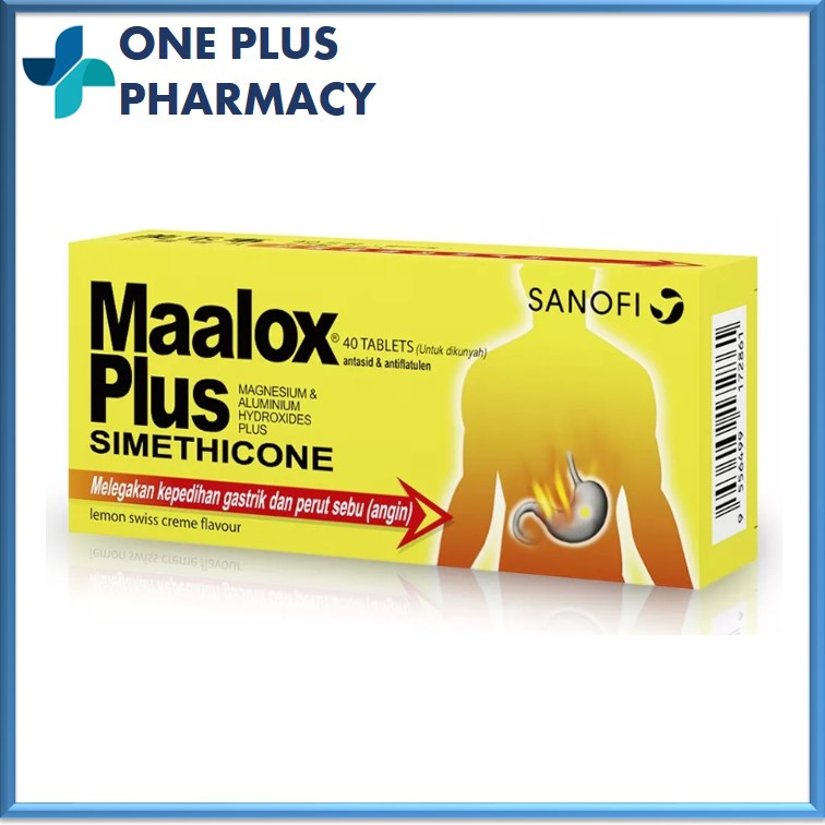 Maalox Plus Simethicone Tab 40S [EXP 01/2029]