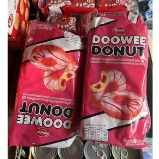 ดูวี่ โดนัด DOOWEE DONUT รสสตรอเบอร์รี่ 29g. บรรจุ 12 ซอง