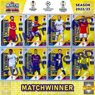 TOPPS MATCH ATTAX 2022/23: MATCHWINNER การ์ดสะสมฟุตบอล Football Trading Card