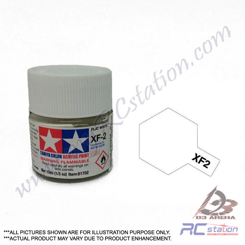 Tamiya Acrylic Mini XF-2 Flat white - 10ml ขวด 81702