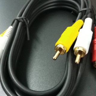 [พร้อมส่งจากไทย] XLL สายสัญญาณภาพ เสียง RCA AV Audio Stereo เข้า 3 ออก 3 ผู้-ผู้ ความยาว 1.5-5m