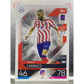 การ์ดนักฟุตบอล Yannick Carrasco 2022/23 การ์ดสะสม Atletico de madrid แอตมาดริด การ์ดนักเตะ แอตเลติโก้ มาดริด