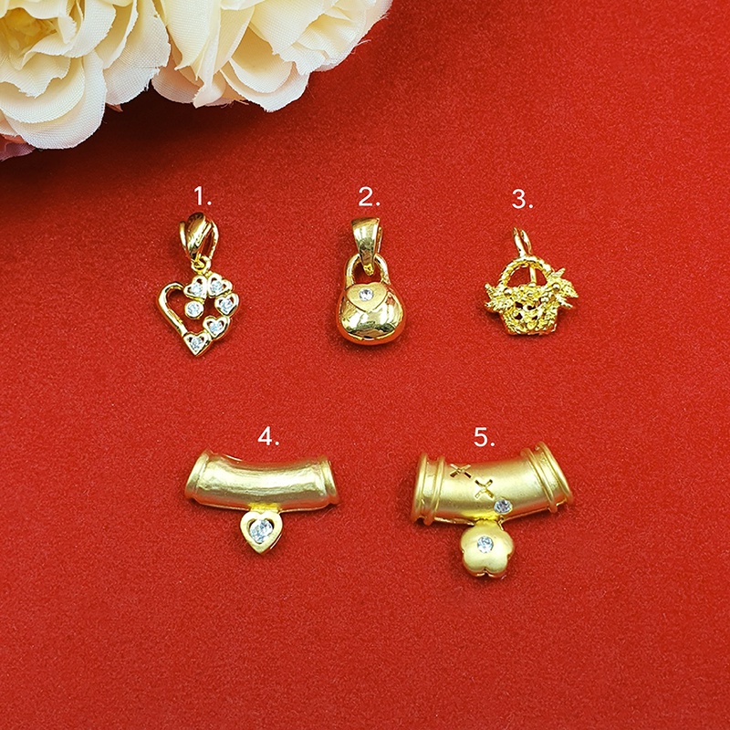 จี้พลอยเล็ก สีทอง จี้ทอง จี้แฟชั่น จี้หัวใจ จี้ดอกไม้ จี้กระเป๋า จี้เพชร ทองไมครอน ทองชุบ ทองปลอม ทองไมครอน ใส่อาบน้ำได้