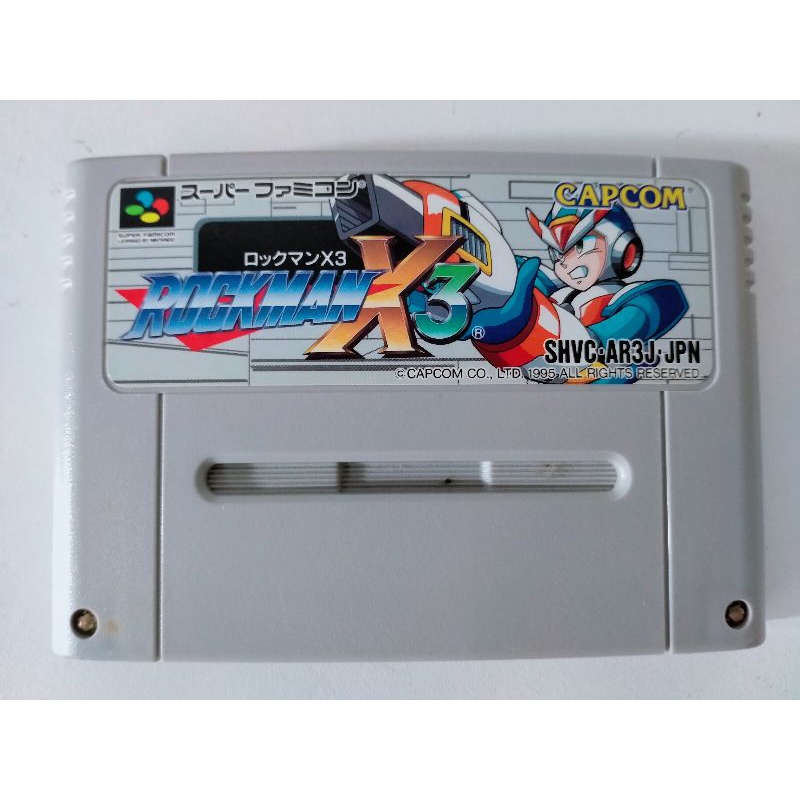 ตลับเกม Rockman X3 แท้ ของเครื่อง Nintendo SuperFamicom