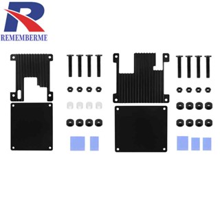 สําหรับ Orange Pi Zero / Orange Pi Zero 2 เคสระบายความร้อนแบบพาสซีฟอลูมิเนียมสีดํา