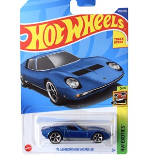 [พร้อมส่ง] รถเหล็ก HOTWHEELS ของแท้ 71 Lamborghini Miura SV (Blue) HW2022_#202B