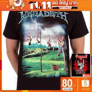 เสื้อวง Megadeth เสื้อยืดลาย เมกาเดธ เสื้อยืด วงดนตรี เสื้อวินเทจ RCM1563