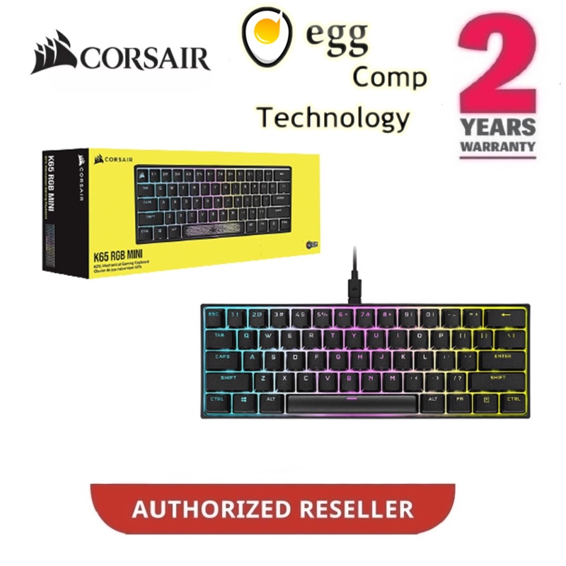 Corsair K65 RGB MINI 60% RGB LED, CHERRY MX SPEED - CH-9194014-NA