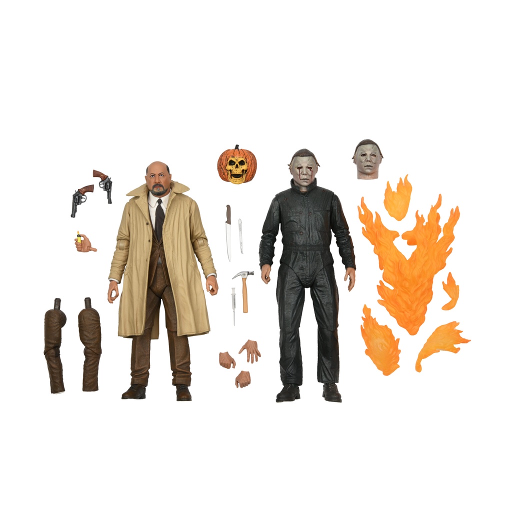 (NECA) Halloween 2 Ultimate Michael Myers & Dr Loomis 2-pack 7 Scale Action Figure