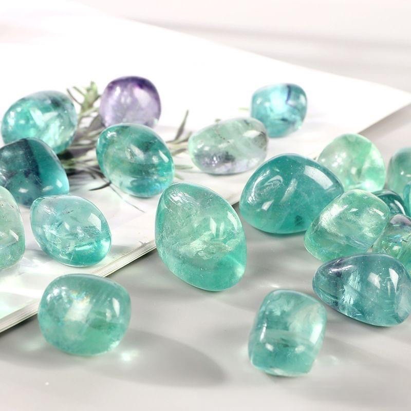 1 Pc Natural Flourite Tumble best for healing and Meditation